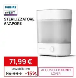 Prenatal PHILIPS sterilizzatore a vapore offerta