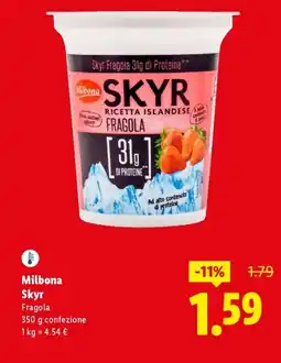 Lidl Milbona Skyr Fragola offerta