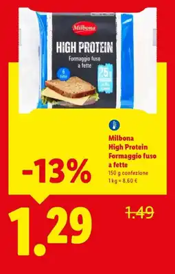 Lidl Milbona High Protein Formaggio fuso a fette offerta