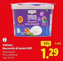 Lidl Italiamo Mozzarella di bufala DOP Senza lattosio offerta