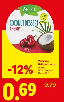 Lidl Vemondo Delizia al cocco Ciliegia offerta