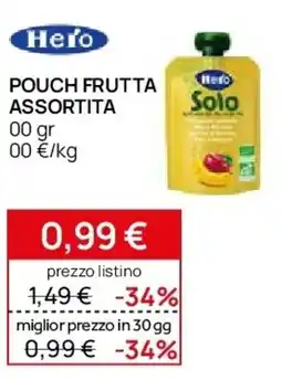 Prenatal Hero pouch frutta assortita offerta