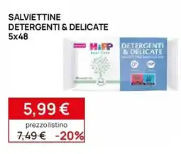 Prenatal HiPP Salviettine detergenti & delicate 5x48 offerta