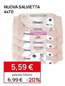 Prenatal Fissan Nuova salvietta 4x70 offerta