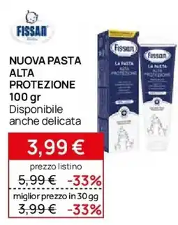 Prenatal Fissan nuova pasta alta protezione offerta