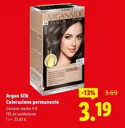 Lidl Argan Silk Colorazione permanente Castano medio 4.0 offerta