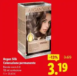 Lidl Argan Silk Colorazione permanente Biondo scuro 6.0 offerta
