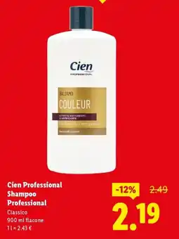 Lidl Cien Professional Shampoo Professional Classico offerta