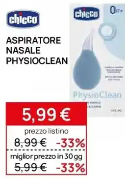 Prenatal Chicco aspiratore nasale physioclean offerta