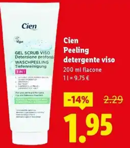 Lidl Cien Peeling detergente viso offerta