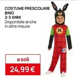 Prenatal RUBIE'S Costume prescolare bing 2-3 anni offerta