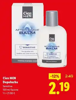 Lidl Cien Men Dopobarba Sensitive offerta