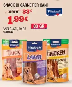 Bricofer Vitakraft snack di carne per cani offerta
