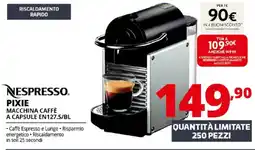 Comet NESPRESSO PIXIE MACCHINA CAFFÈ A CAPSULE EN127.S/BL offerta