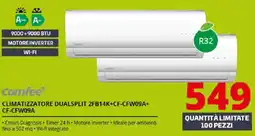 Comet Comfee CLIMATIZZATORE DUALSPLIT 2FB14K+CF-CFW09A+ CF-CFW09A offerta