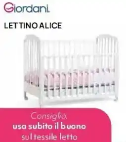 Prenatal Giordani lettino alice offerta