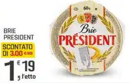 Supermercati Dok Brie PRESIDENT offerta
