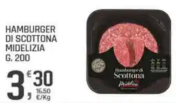 Supermercati Dok Hamburger di scottona MIDELIZIA offerta