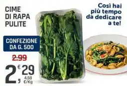 Supermercati Dok Cime di rapa pulite offerta