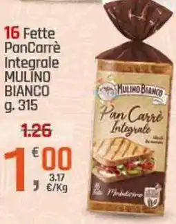 Supermercati Dok 16 Fette PanCarrè Integrale MULINO BIANCO offerta