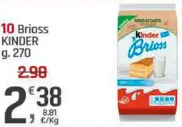 Supermercati Dok 10 Brioss KINDER offerta