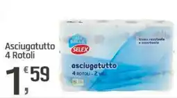 Supermercati Dok Asciugatutto 4 Rotoli SELEX offerta