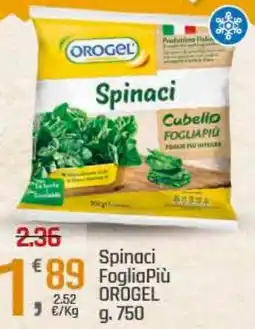 Supermercati Dok Spinaci FogliaPiù OROGEL offerta