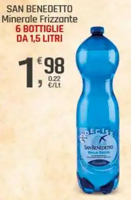 Supermercati Dok San benedetto minerale frizzante 6 bottiglie offerta