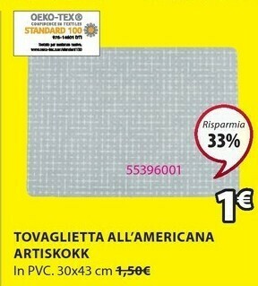 JYSK Tovaglietta all' americana artiskokk offerta