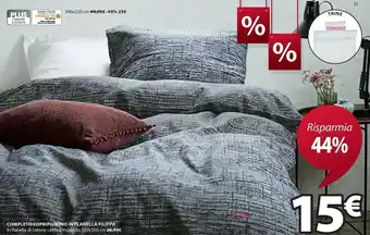 JYSK Completo copripiumino in flanella filippa offerta