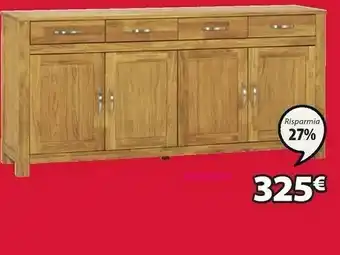 JYSK Royaloak credenza hage 4 ante rovere offerta