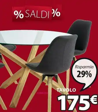 JYSK Tavolo agerby diametro 119 vetro/rovere offerta
