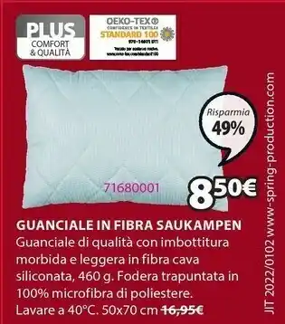 JYSK Guanciale 460g saukampen 50x70 offerta