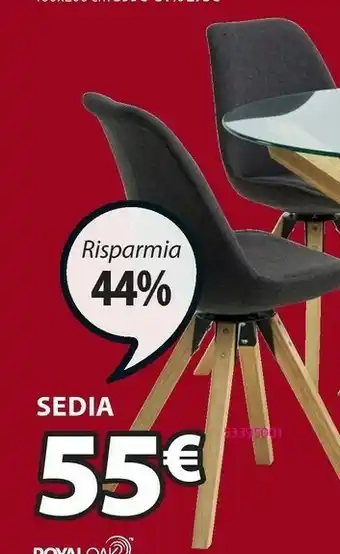 Sedia drejhus grigio antracite