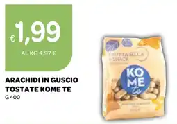 Ekom Arachidi in guscio tostate KOME TE offerta