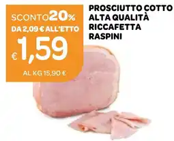 Ekom Prosciutto cotto alta qualità riccafetta raspini offerta