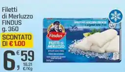 Supermercati Dok Filetti di Merluzzo FINDUS offerta