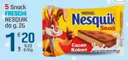 Supermercati Dok 5 snack freschi nesquik Nestle offerta