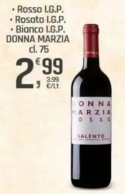 Supermercati Dok Rosso I.G.P. Rosato I.G.P. . Bianco I.G.P. DONNA MARZIA offerta