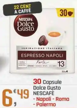 Supermercati Dok 30 Capsule Dolce Gusto NESCAFE offerta