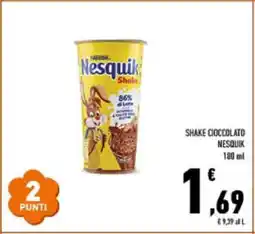 Conad SHAKE CIOCCOLATO NESQUIK offerta