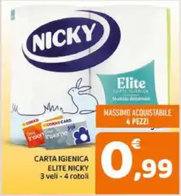 Conad CARTA IGIENICA ELITE NICKY offerta