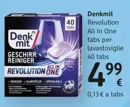 dm drogerie markt Denkmit Revolution All In One tabs per lavastoviglie 40 tabs offerta