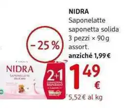 dm drogerie markt NIDRA Saponelatte saponetta solida offerta