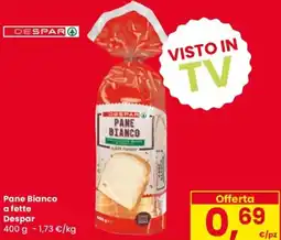 Despar Pane Bianco a fette Despar offerta