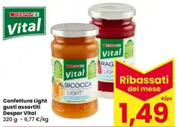 Despar Confettura Light Despar Vital offerta