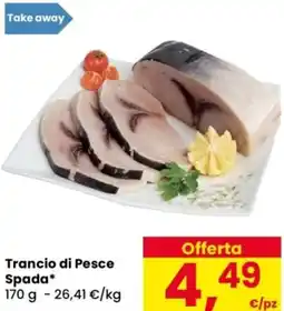 Despar Trancio di Pesce Spada offerta