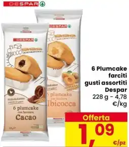 Despar 6 Plumcake farciti Despar offerta