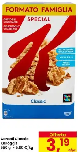 Despar Cereali Classic Kellogg's offerta