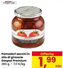Despar Pomodori secchi in olio di girasole Despar Premium offerta